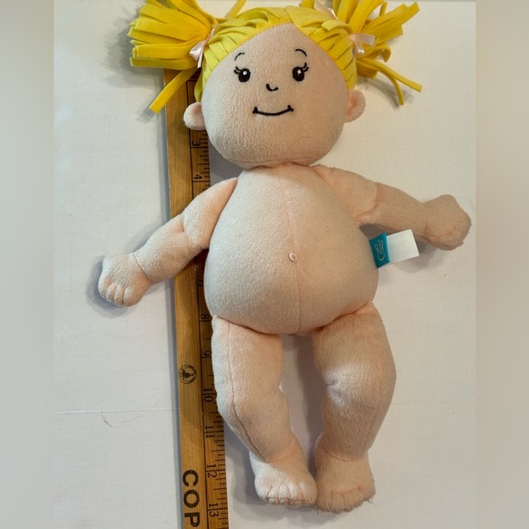 Manhattan Toy Soft Baby Doll Stella 14 inch Doll with Magnetic Mouth Yellow Hair - Picture 4 of 6